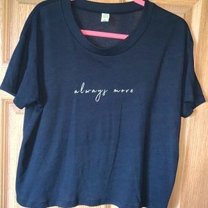 Always More Black Cropped T-Shirt